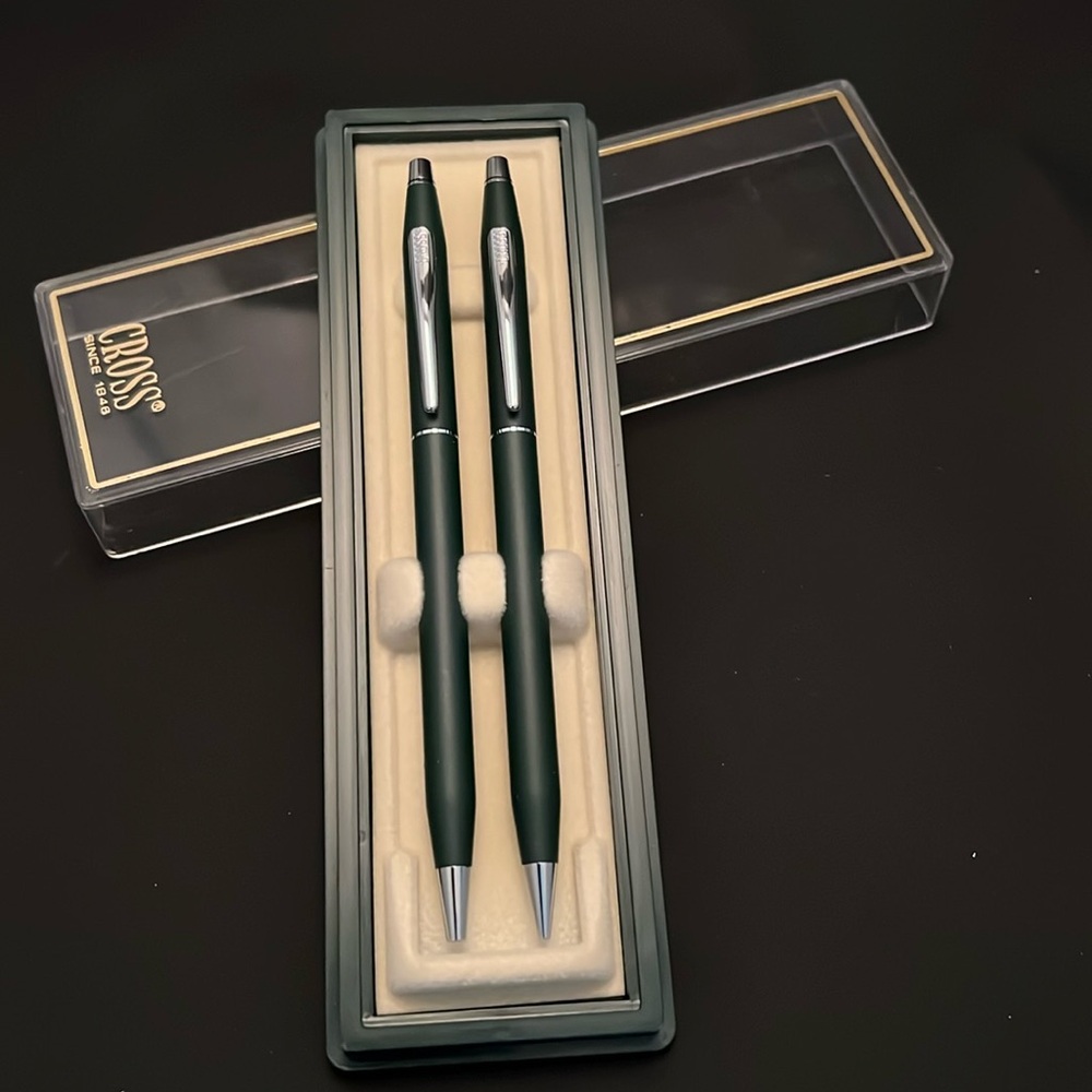 *Mint, Rare* Cross Classic Century Ballpoint Pen/Pencil Set-Matte Grey
